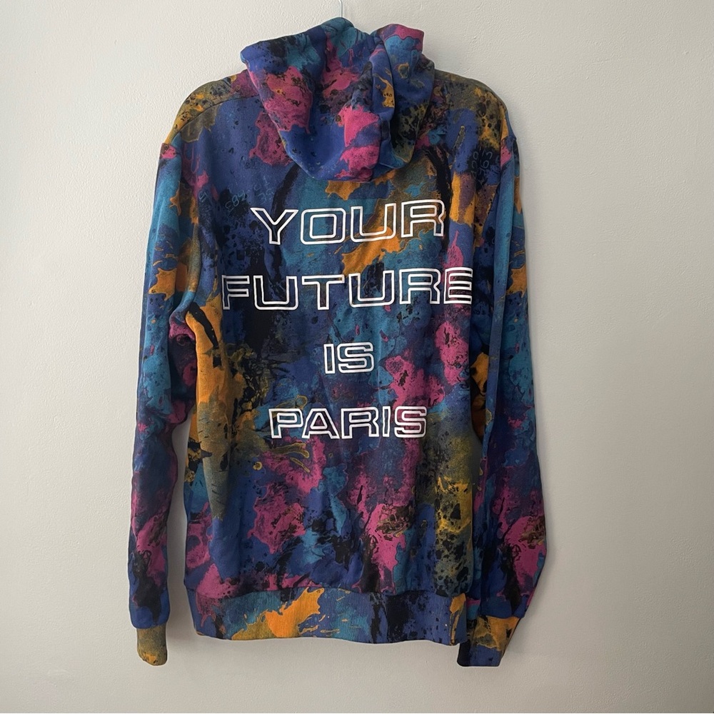 NWT Eleven Paris Your Future is Paris Tie Dye Hoodie